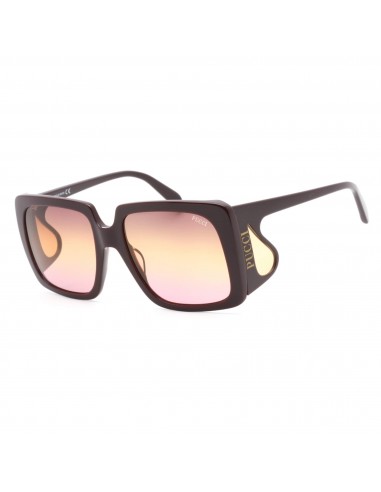 Emilio Pucci Women's Sunglasses - Full Rim Dark Burgundy Rectangular | EP0167 69T pas cheres