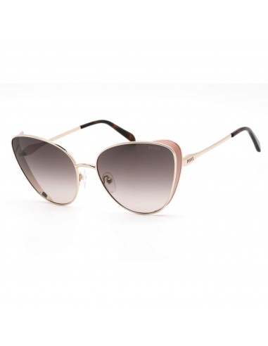 Emilio Pucci Women's Sunglasses - Shiny Rose Gold/Pink/Havana Metal Frame | EP0186 28B une grave pollution 