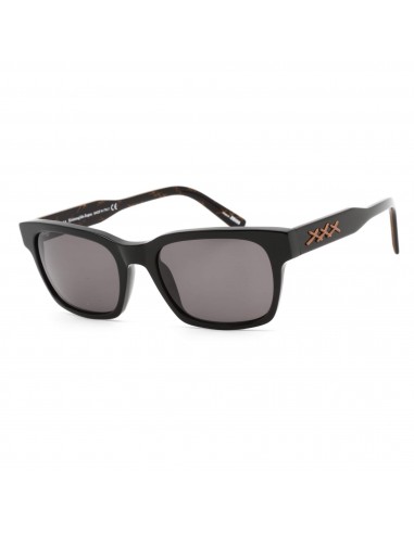 Ermenegildo Zegna Men's Sunglasses - Grey Lens Shiny Black Rectangular | EZ0142 01A les muscles