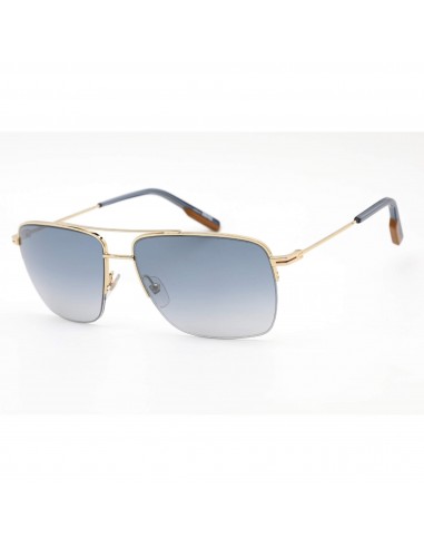 Ermenegildo Zegna Men's Sunglasses - Mirrored Lens Gold/Blue Metal Frame | EZ0138 30X des créatures d'habitude