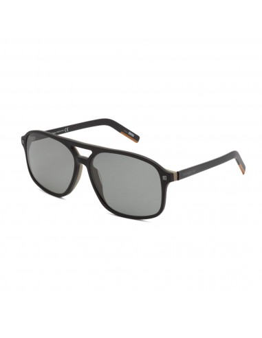 Ermenegildo Zegna Men's Sunglasses - Black Pantographed Plastic Frame | EZ0151 05D hantent personnes