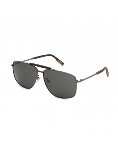 Ermenegildo Zegna Men's Sunglasses - Shiny Gunmetal/Black Metal Frame | EZ0160-D 08A est présent 