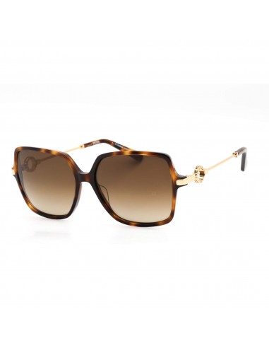 Omega Women's Sunglasses - Shiny Classic Havana/Gold Butterfly Frame | OM0033 52G les muscles