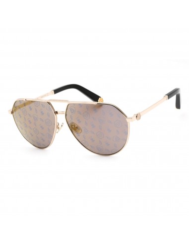 Philipp Plein Unisex Sunglasses - Rose Gold/Black Aviator Metal Frame | SPP007M 349L plus qu'un jeu 