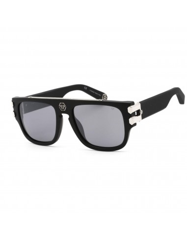 Philipp Plein Men's Sunglasses - Matte and Sandblasted Black Frame | SPP011V 703X Toutes les collections ici