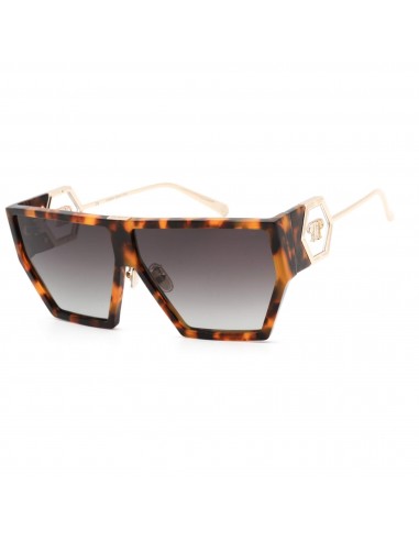 Philipp Plein Women's Sunglasses - Honey/Black/Olive Havana/Rose Gold | SPP040M 0728 chez Cornerstreet bien 