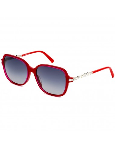 Swarovski Women's Sunglasses - Shiny Red Plastic Frame Grey Gradient Lens | SK0265 66B Les êtres humains sont 