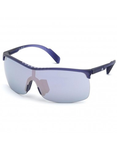 Adidas Women's Sunglasses - Matte Violet Half Rim Shield Frame | ADIDAS SP0003 82Z rembourrage situé sous