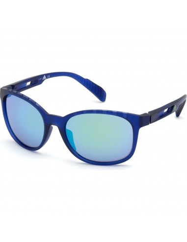 Adidas Unisex Sunglasses - Matte Blue Frame Smoke Mirrored Lens | ADIDAS SP0011 91C prix