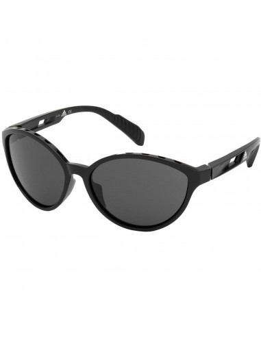 Adidas Women's Sunglasses - Shiny Black Full Rim Plastic Cat Eye | ADIDAS SP0012 01A plus qu'un jeu 