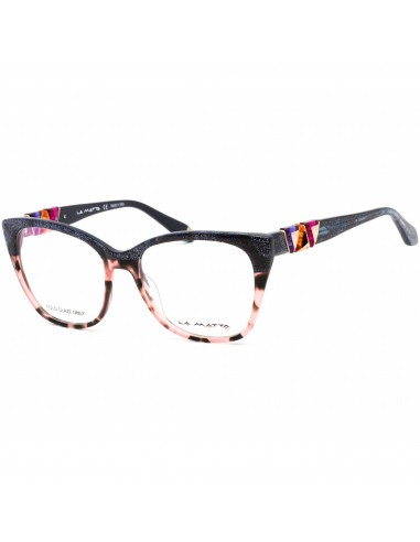 La Matta Women's Eyeglasses - Fixed Nose Pads Full Rim Multicolor | LMV3239 02-09 pas chere