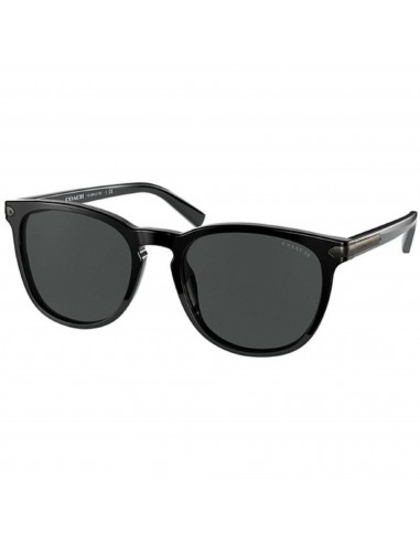 Coach Men's Sunglasses - Black Square Frame Dark Grey Lens | COACH 0HC8284 50028753 le des métaux précieux