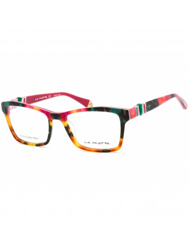 La Matta Women's Eyeglasses - Clear Demo Lens Multicolor Rectangular | LMV3242 01-09 À commander