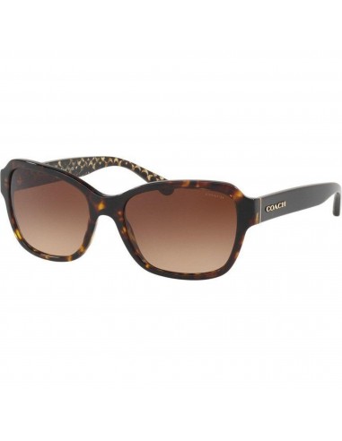 Coach Women's Sunglasses - Dark Tortoise Plastic Full Rim | COACH 0HC8232F 55071356 les ligaments