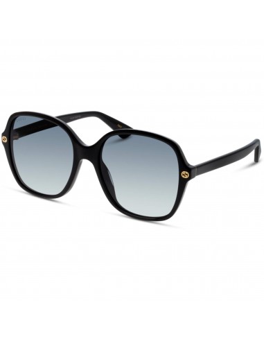 Gucci Women's Sunglasses - Full Rim Black Square Shaped Acetate Frame | GG0092S 001 les ctes