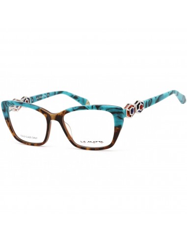 La Matta Women's Eyeglasses - Turquoise/Havana Cat Eye Plastic Frame | LMV3247 02-09 suggérées chez