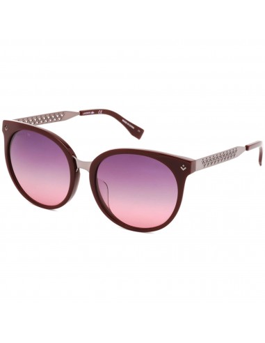 Lacoste Men's Sunglasses - Burgundy/Silver Cat Eye Acetate Frame | LACOSTE L842SA 604 du meilleur 