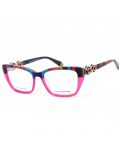 La Matta Women's Eyeglasses - Multicolor/Pink Cat Eye Plastic Frame | LMV3247 03-09 Comparez plus de prix