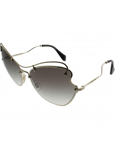 Miu Miu Women's Sunglasses - Gold and Black Butterfly | MIU MIU 0MU 56RS ZVN0A761 à prix réduit toute l'année