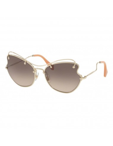 Miu Miu Women's Sunglasses - Pale Gold and Light Brown | MIU MIU 0MU 56RS ZVN3D061 2023