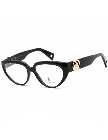 Lanvin Women's Eyeglasses - Clear Lens Black Acetate Cat Eye Frame | LNV2600 001 en linge