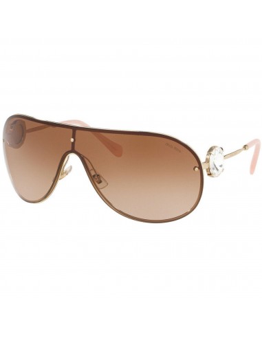 Miu Miu Women's Sunglasses - Pale Gold/Pink Metal Frame | MIU MIU 0MU67US ZVN1Z137 pas chere