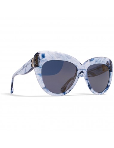 Mykita Women's Sunglasses - Brilliant Blue Solid Lens Cat Eye Frame | VIVIEN TBL_BL/B de l' environnement