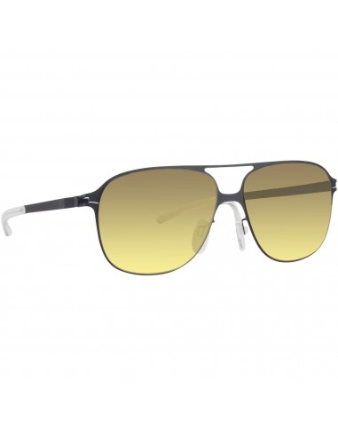 Mykita Unisex Sunglasses - Full Rim Ebony Aviator Metal Frame | SCHORSCH F70_MMM_GD/F de technologie