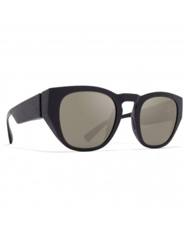 Mykita Unisex Sunglasses - Full Rim Pitch Black Square Shape Frame | TRINITY MD1_GMT/F 2024