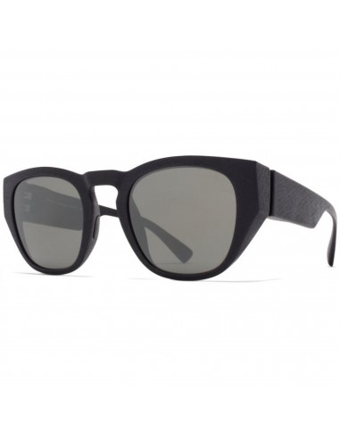 Mykita Unisex Sunglasses - Mirrored Lens Pitch Black Acetate Frame | TRINITY MD1_MBK Jusqu'à 80% De Réduction