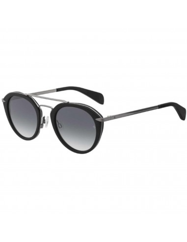 Rag and Bone Women's Sunglasses - Black Round Frame | RAG AND BONE RNB1017/S 0807/9O Les magasins à Paris et en Île-de-France