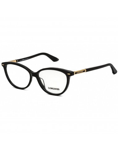 Longines Women's Eyeglasses - Clear Lens Shiny Black Cat Eye Frame | LG5013-H 001 s'inspire de l'anatomie humaine