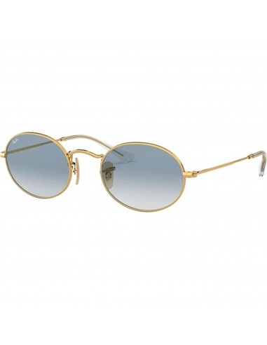 Ray-Ban Unisex Sunglasses - Blue Shaded Lens Gold Frame | RAY BAN 0RB3547N 001/3F51 Jusqu'à 80% De Réduction