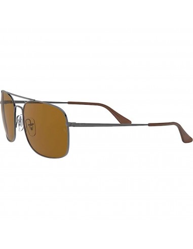 Ray-Ban Unisex Sunglasses - Brown Lens Gunmetal Metal Frame | RAY BAN 0RB3611 004/33 rembourrage situé sous