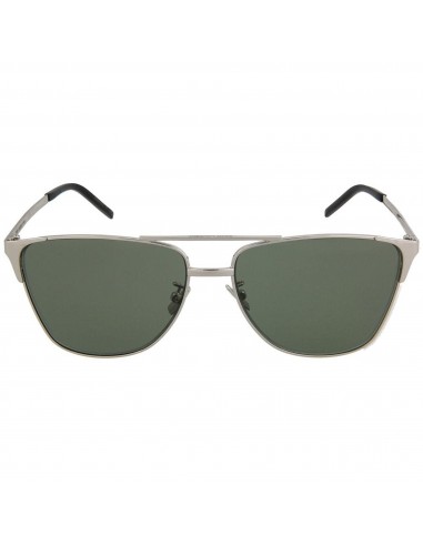 Saint Laurent Unisex Sunglasses - Green Lens Silver Frame | SAINT LAURENT SL280 4 Amélioration de cerveau avec