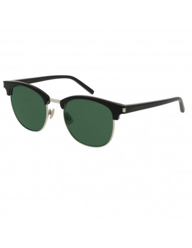 Saint Laurent Men's Sunglasses - Green Lens Black Square Frame | SAINT LAURENT SL108 5 basket pas cher