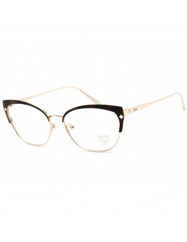 MCM Women's Eyeglasses - Clear Demo Lens Gold/Havana Cat Eye Frame | MCM2113 723 le des métaux précieux