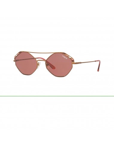 Vogue Women's Sunglasses - Violet Lens Copper Geometric Shape Frame | 0VO4134S 507469 de France