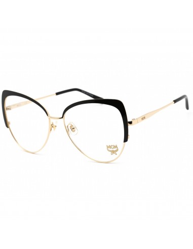 MCM Women's Eyeglasses - Clear Lens Shiny Gold/Black Cat Eye Frame | MCM2128 733 Découvrez la collection