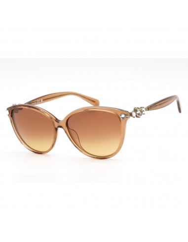 Swarovski Women's Sunglasses - Gradient Brown Lens Cat Eye Shape Frame | SK0362 45F 2023