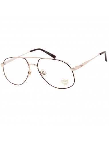 MCM Women's Eyeglasses - Clear Demo Lens Burgundy/Gold Metal Frame | MCM2138 602 acheter en ligne