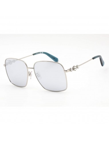 Swarovski Women's Sunglasses - Smoke Mirror Lens Square Metal Frame | SK0379-H 16C livraison et retour toujours gratuits