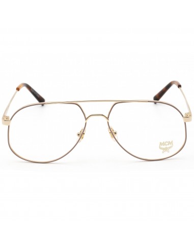 MCM Women's Eyeglasses - Clear Demo Lens Nude/Gold Aviator Metal Frame | MCM2138 290 en ligne des produits 