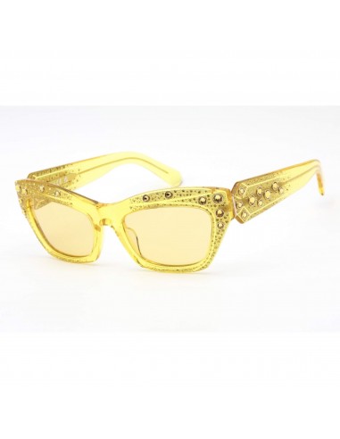 Swarovski Women's Sunglasses - Roviex Lens Shiny Yellow Cat Eye Frame | SK0380 39J en linge