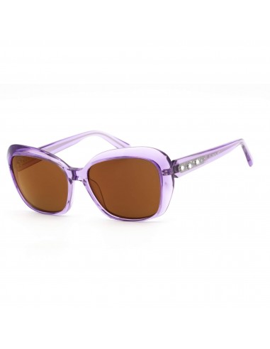 Swarovski Women's Sunglasses - Brown Mirror Lens Shiny Purple Frame | SK0383 81G ou a consommer sur place