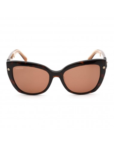 Swarovski Women's Sunglasses - Brown Lens Dark Havana Cat Eye Frame | SK0391 52E acheter en ligne