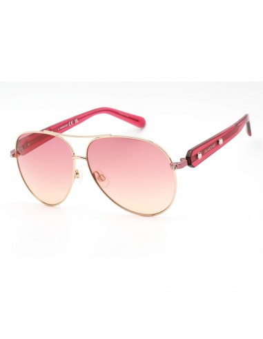 Swarovski Women's Sunglasses - Gradient Bordeaux Lens Aviator Frame | SK0392 28T pas chere