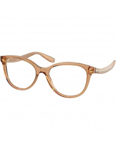 Coach Women's Eyeglasses - Transparent Brown Round Frame Demo Lens | 0HC6177 5654 Jusqu'à 80% De Réduction