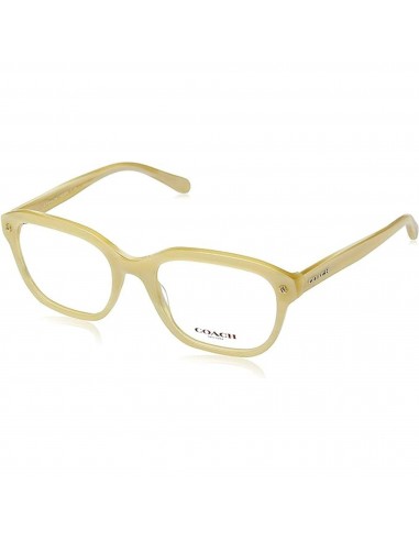 Coach Women's Eyeglasses - Ivory Horn Square Full Rim Frame | COACH 0HC6094 5423 s'inspire de l'anatomie humaine