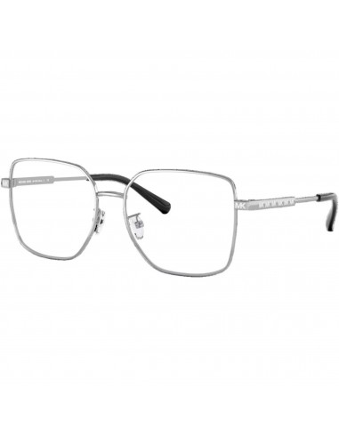 Michael Kors Women's Eyeglasses - Naxos Silver Square Full-Rim Frame | 0MK3056 1153 solde